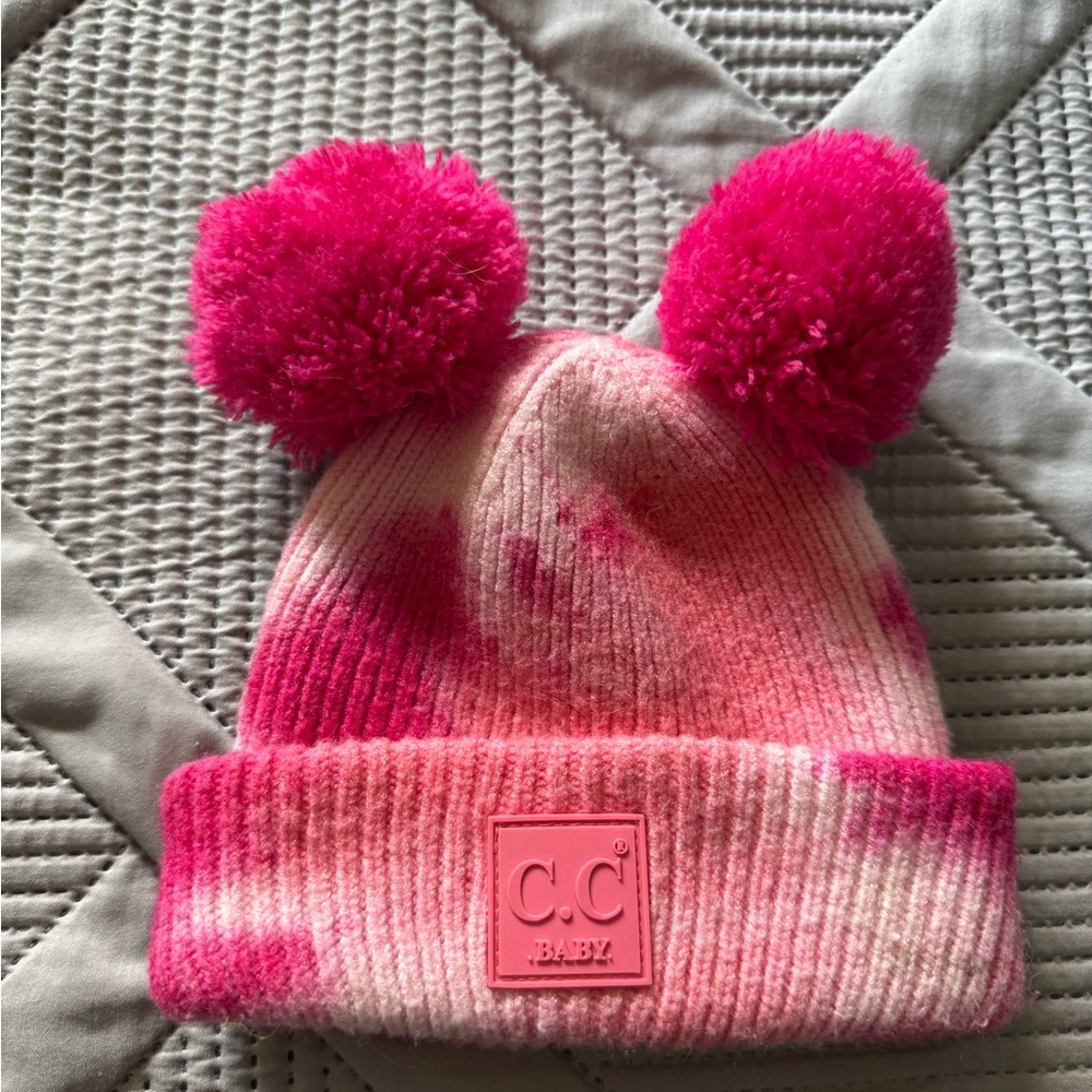 C.C Vibrant Pink Knit Beanie